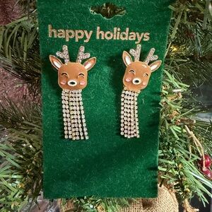 Reindeer Dangle Earrings